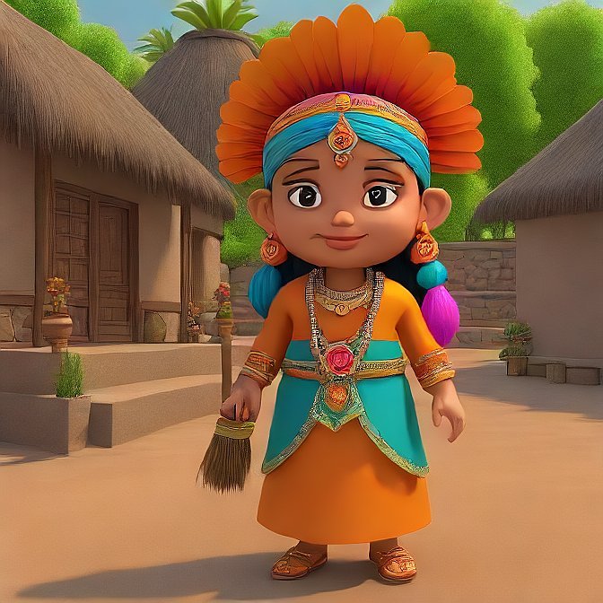 3D cartoon character art